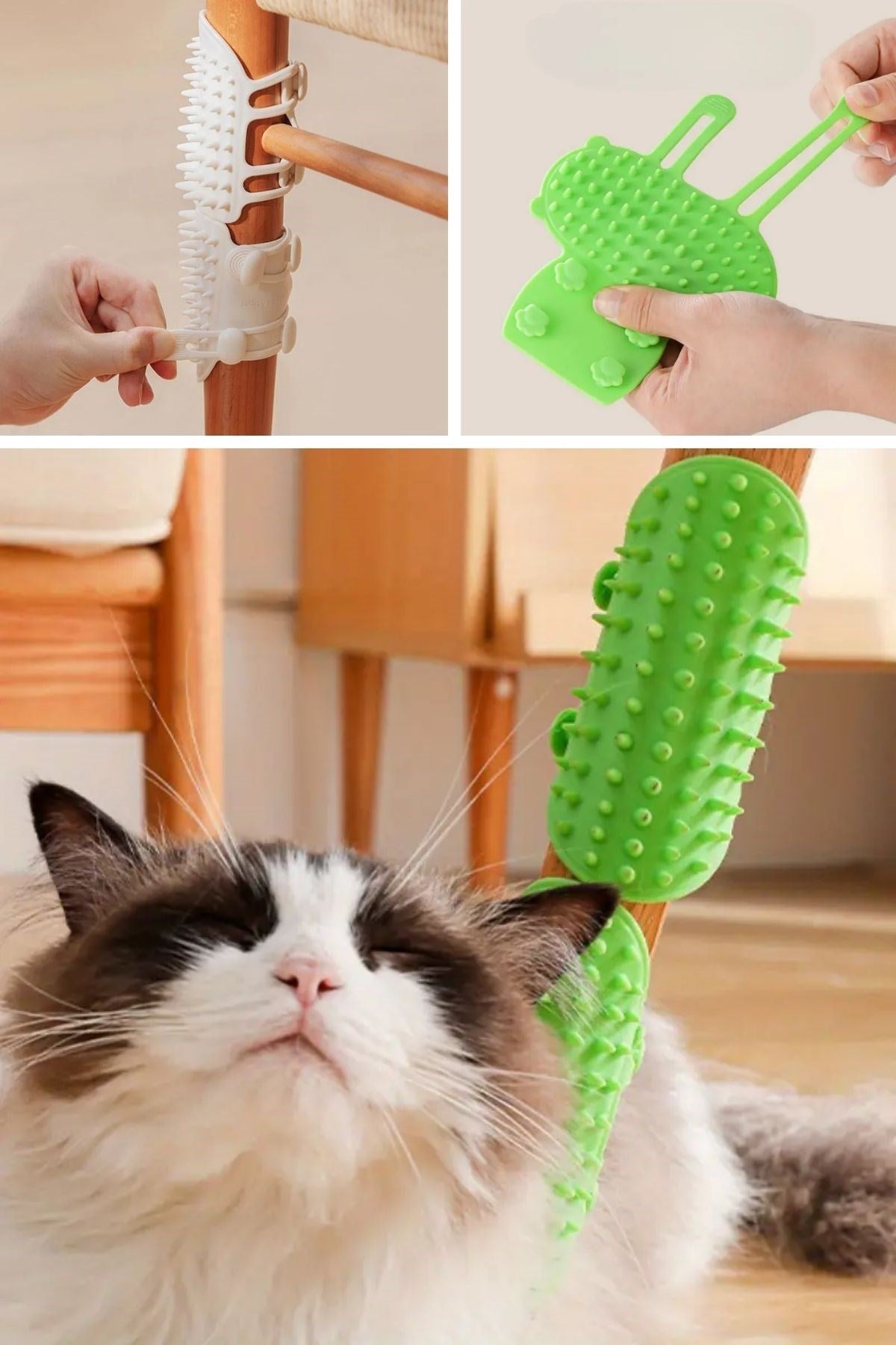 Sandalye Ayağına Takılabilen Ayarlanabilir Silikon Kedi Kaşınma Tarağı