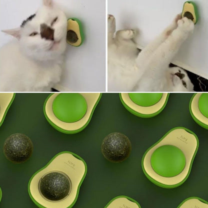 Avokado Model Yapışkanlı Kedi Oyuncağı Yenilebilir Kedi Nanesi Otu