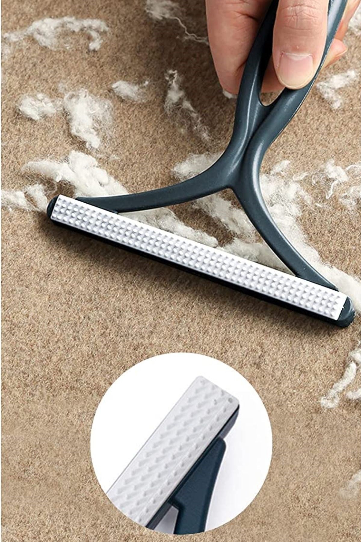 Kedi Köpek Tüy Toplayıcı Çift Taraflı Pamuk Tiftiği ve Tüy Toplama Aleti